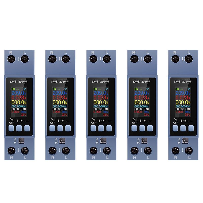 Energy Meter Din Rail Wifi - BHBD-5X TUYA WIFI Energy Meter Din