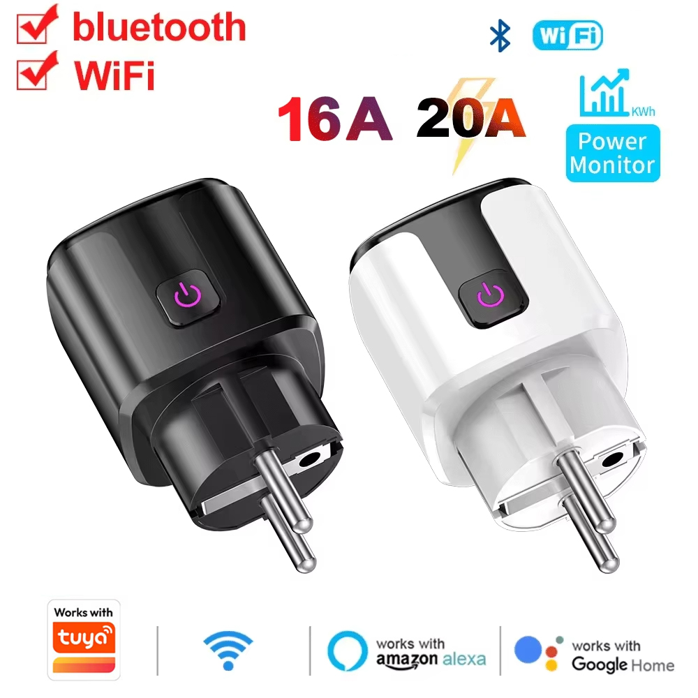 Smart Plug Energy Monitoring Wifi - WiFi EU Smart Socket Plug Work