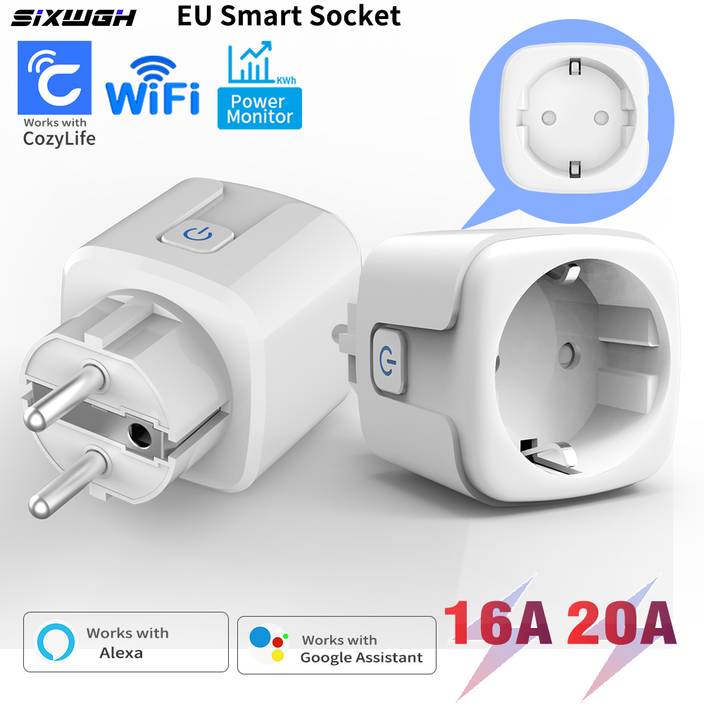 Smart Socket With Timer Countdown - 20A/16A EU FR Plug WiFi Smart