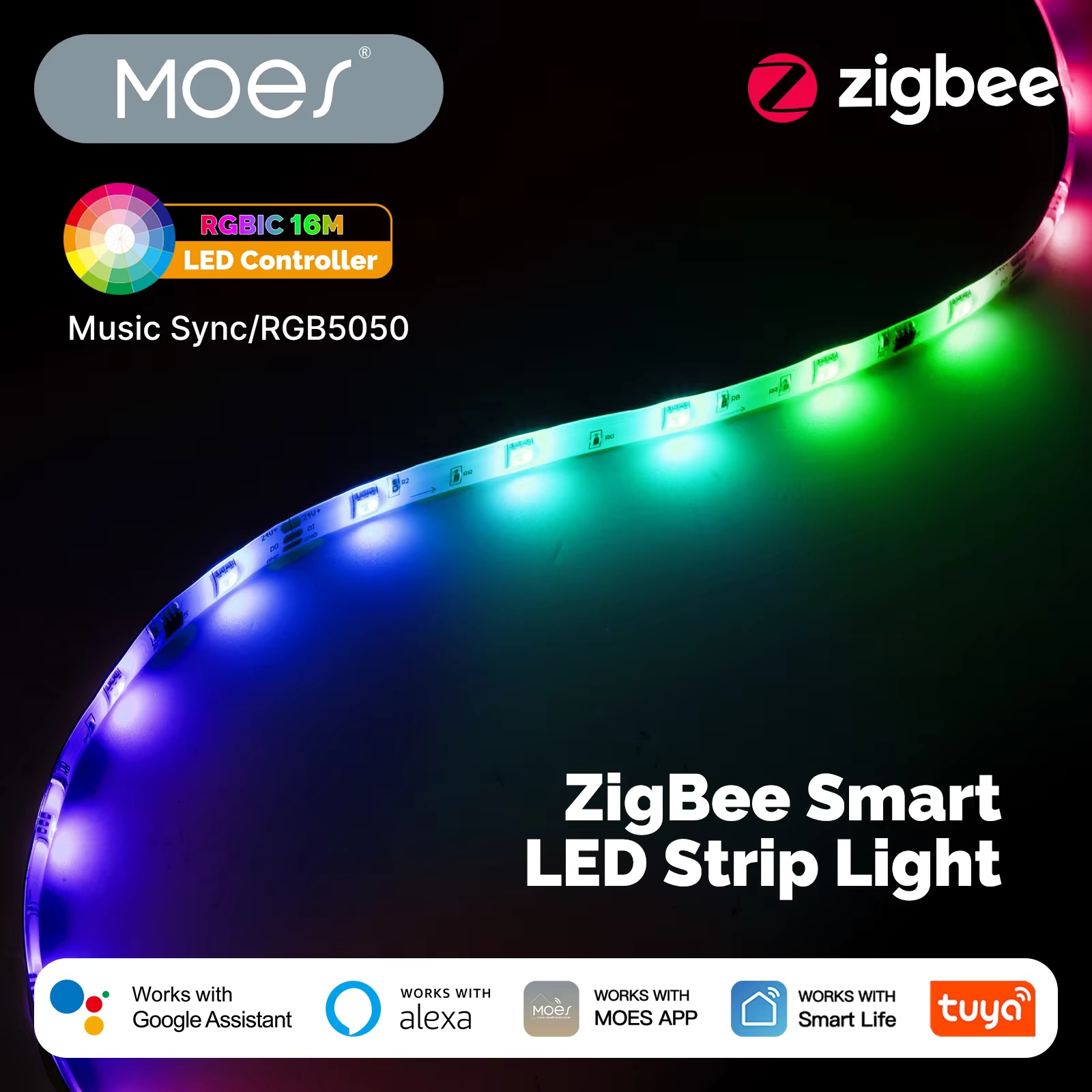 Smart Plug Zigbee 16A - MOES Tuya ZigBee Smart LED Light
