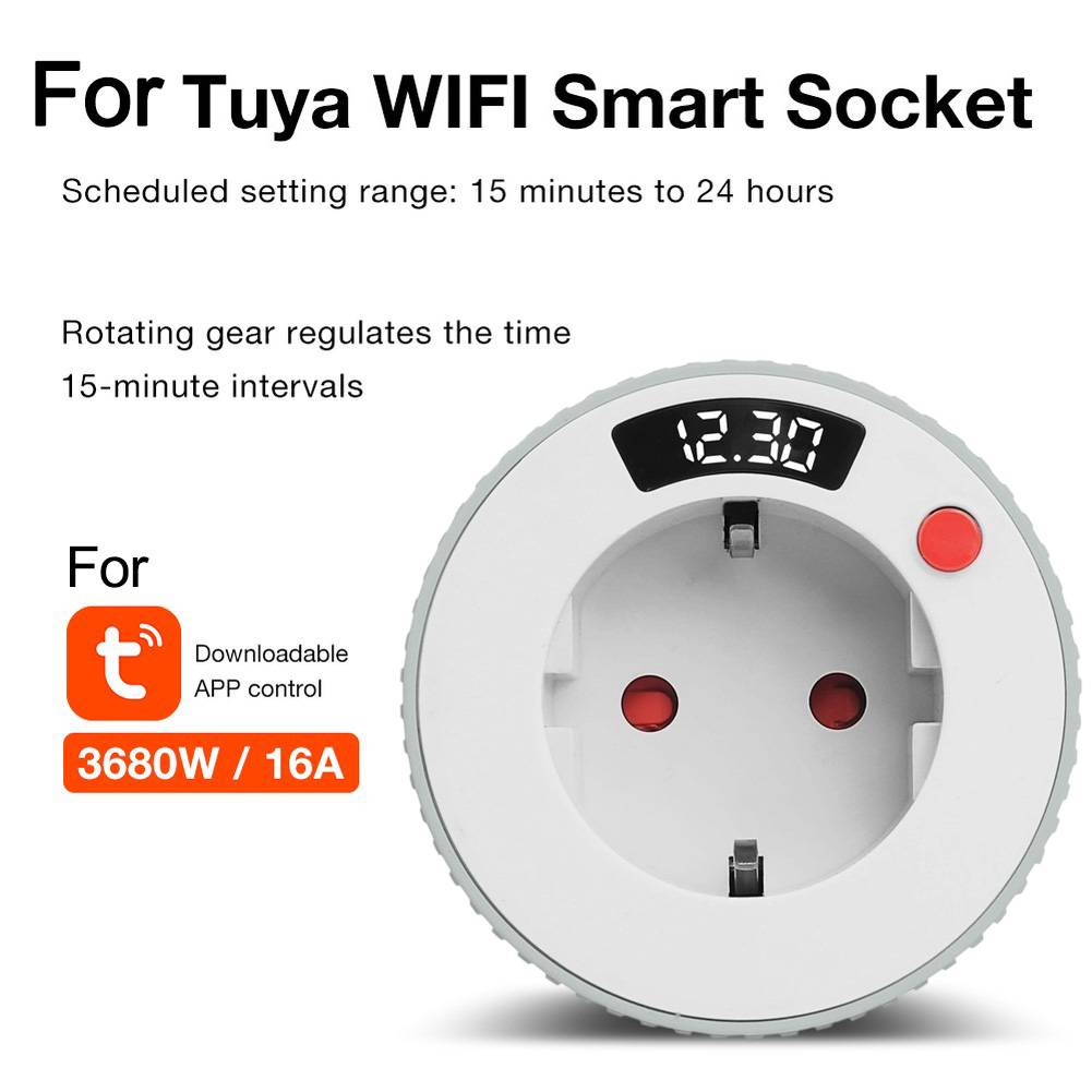 Smart Socket With Timer Countdown - for Smart WiFi Timer Socket with