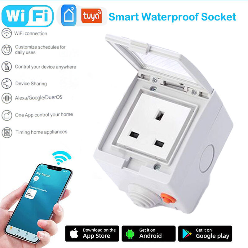Smart Socket 16A Tuya App - Tuya 16A Fr ,EU,UK,US WiFi Smart
