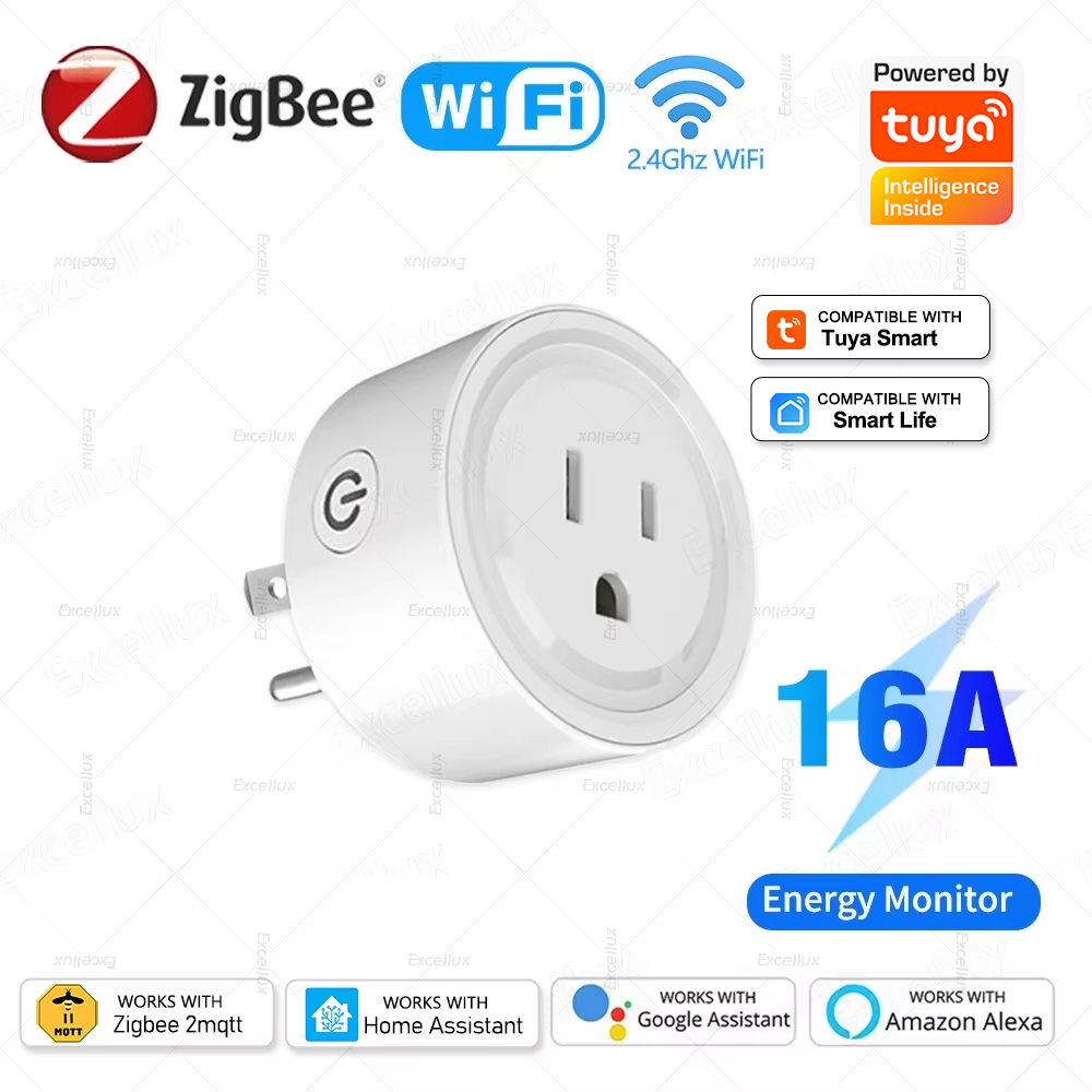 Smart Plug Zigbee 16A - Tuya WiFi Or Zigbee Smart Socket