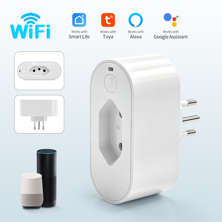 Smart Socket 16A Tuya App - Tuya WiFi Smart Plug Socket with