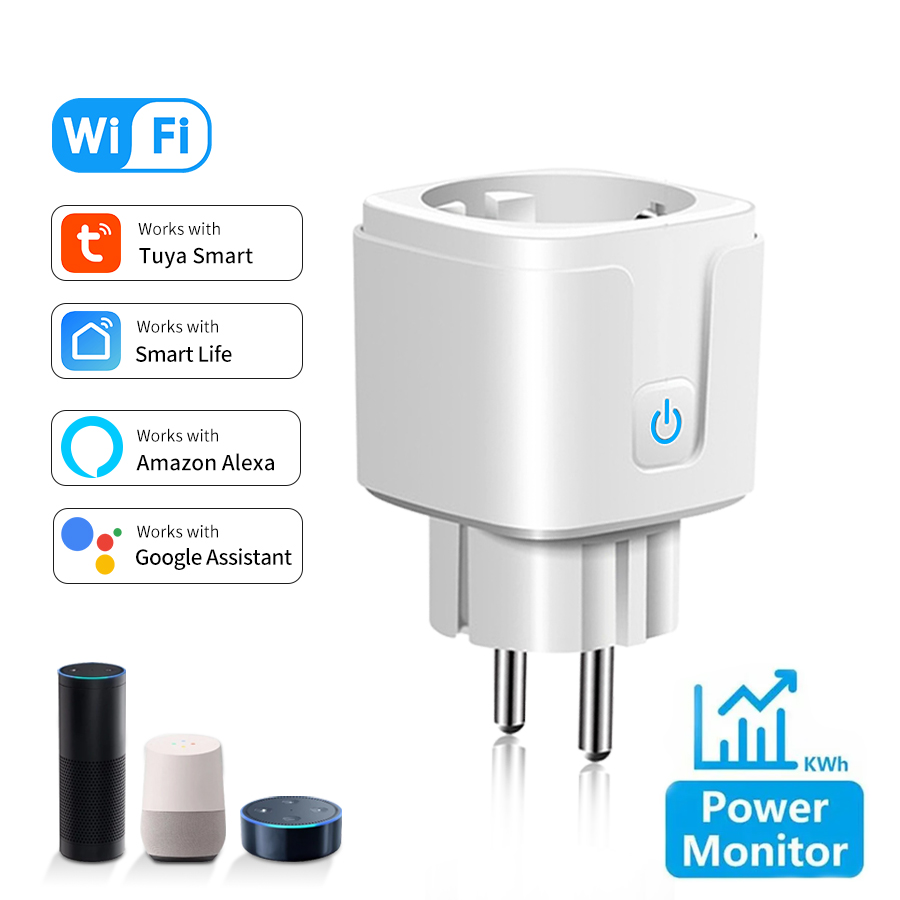 Smart Socket 16A Tuya App - Tuya Smart Socket EU 16A AC100-240V