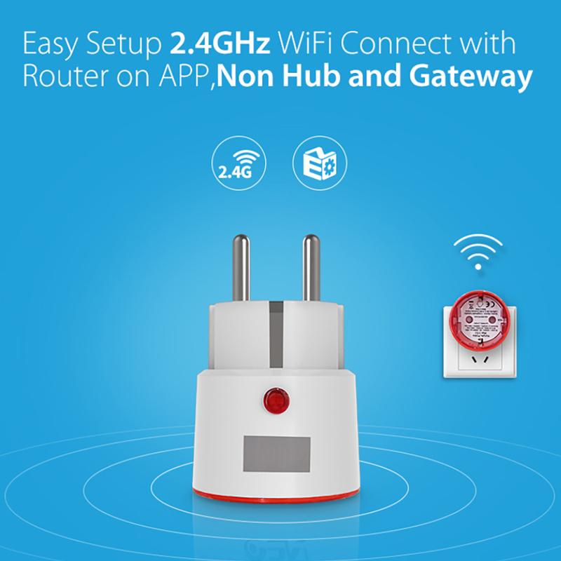 Smart Plug Zigbee 16A - Tuya WIFI Power Plug 16A Zigbee