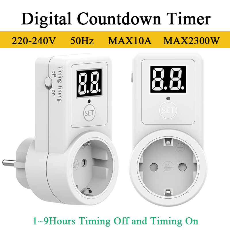 Digital Countdown Timer EU Plu - Smart Socket With Timer Countdown review and price