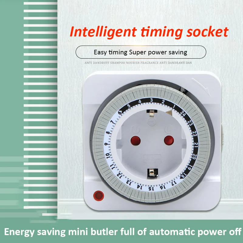 EU Plug 24 Hour Mechanical Tim - Smart Socket With Timer Countdown review and price