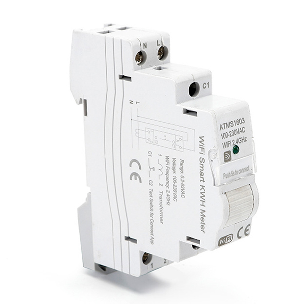 A72Z 1 PCS ATMS1603 Tuya Singl - Energy Meter Din Rail Wifi review and price