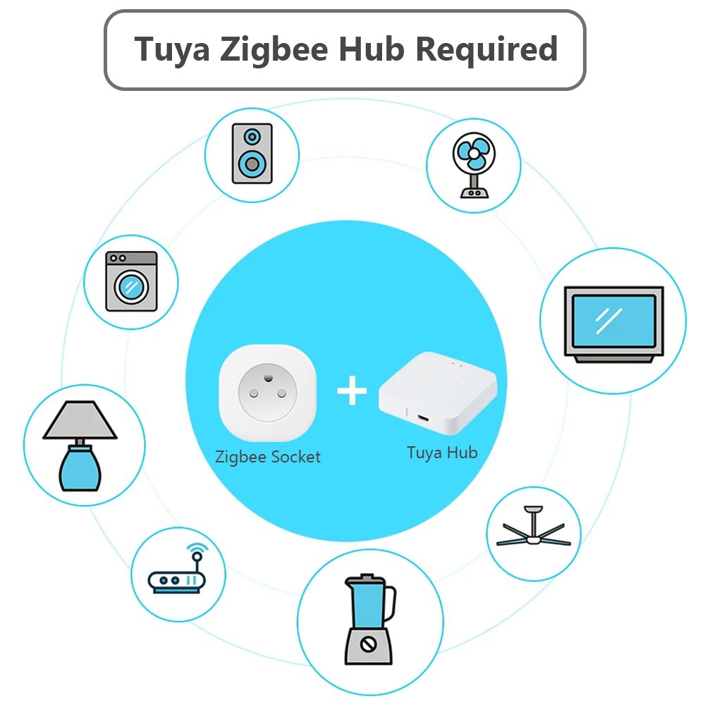 BORUIDAPLS Tuya Zigbee Smart S - Smart Plug Zigbee 16A review and price