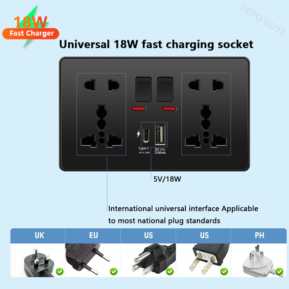 Black USB Type-C 18W Smart Fas - Smart Plug Matter Thread review and price