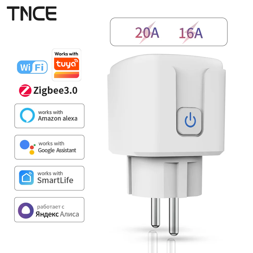 TNCE Tuya WiFi/Zigbee 16A/20A  - Smart Plug Zigbee 16A review and price