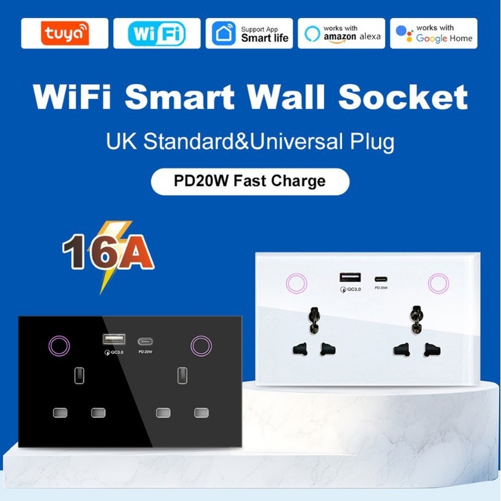 Tuya APP WiFi Smart Socket 147 - Smart Socket 16A Tuya App review and price