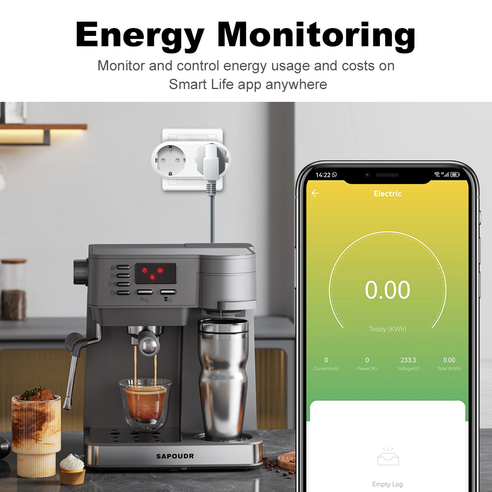 WiFi Smart Plug Dual Outlet 16 - Smart Socket 16A Tuya App review and price
