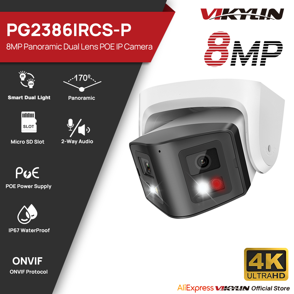 Vikylin 8MP Panoramic Smart Du - Smart Plug Outdoor Waterproof review and price