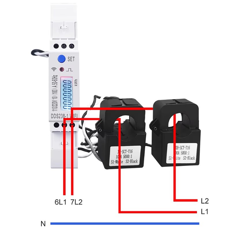 【NOW SAVE】5X 2Phase 3Wires 110 - Energy Meter Din Rail Wifi review and price