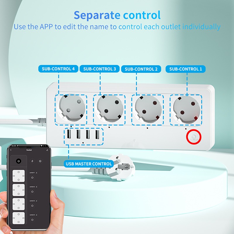 WiFi ZigBee Smart Power Strip  - Smart Power Strip 4 Outlet Usb review and price