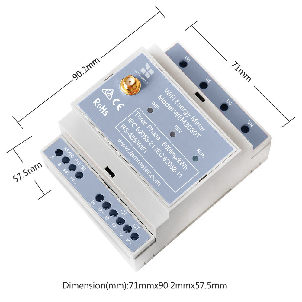 Bidirectional 3-Phase Energy M - Energy Meter Din Rail Wifi review and price