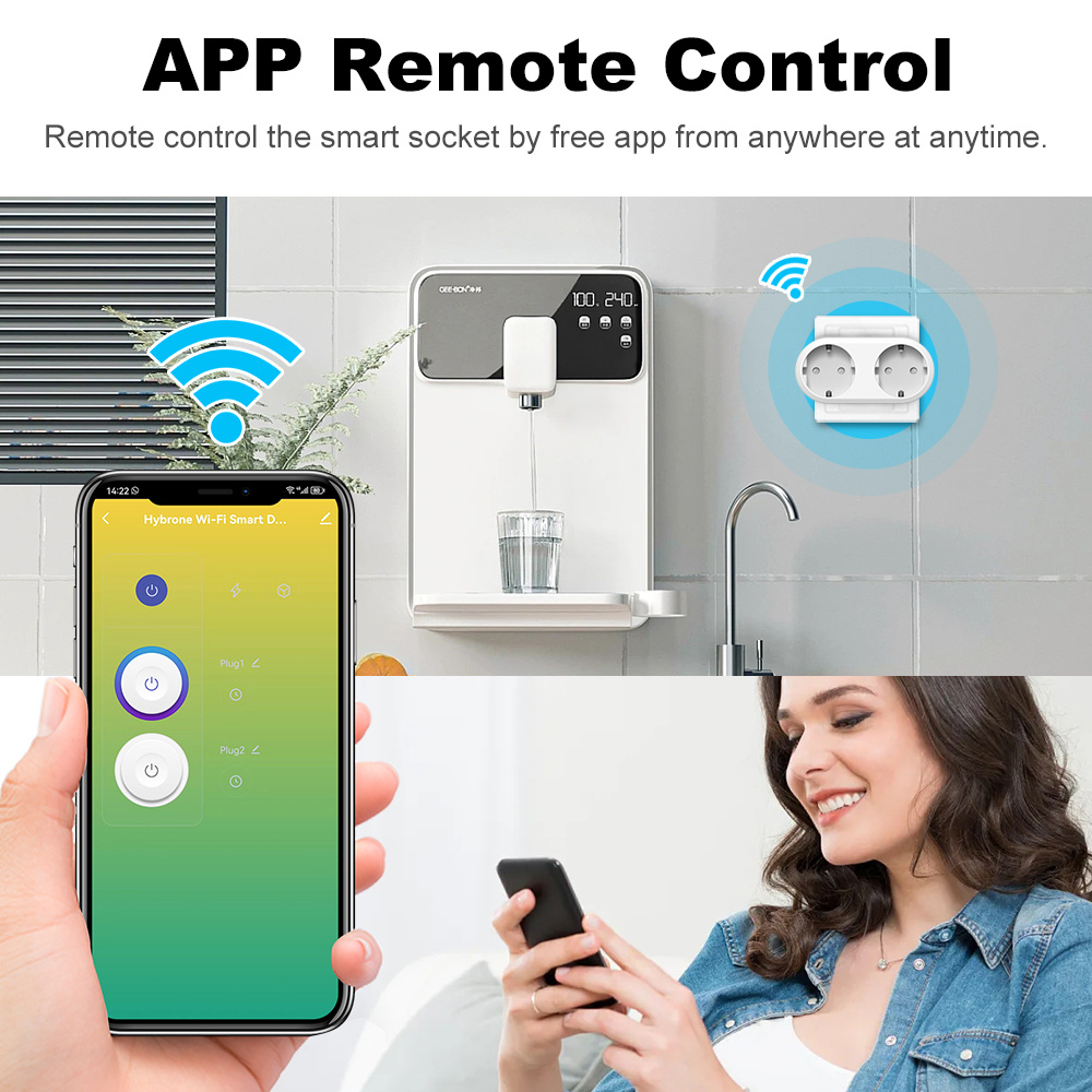 Manhot WIFI Smart Socket 2in1  - Smart Socket 16A Tuya App review and price