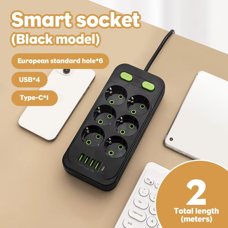 EU Plug AC Outlet Multitap Pow - Smart Plug Surge Protector review and price